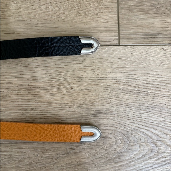 Urban Outfitters Real Leather Belts 2 pack Brown & Black - Picture 4 of 6